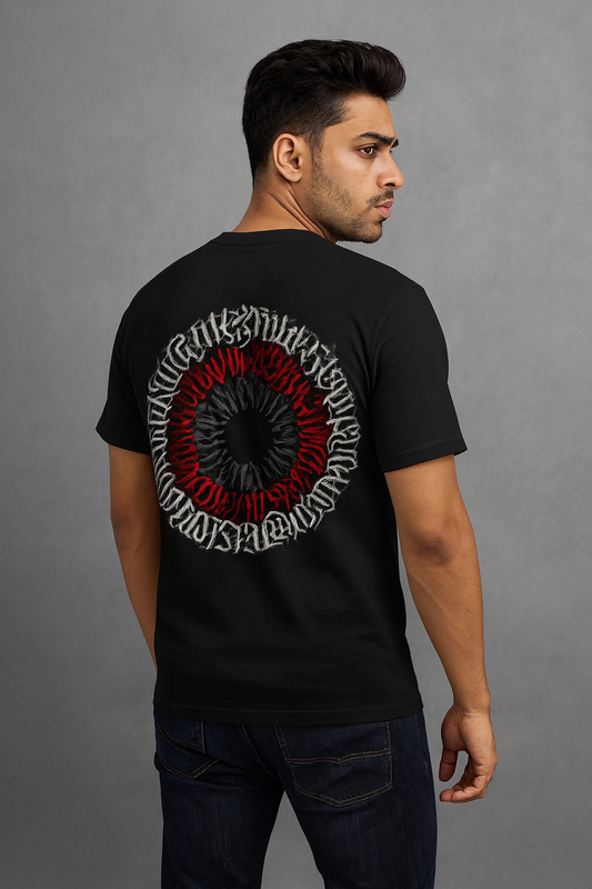 MNFOR – “Circle Calligraphy” Black T-Shirt